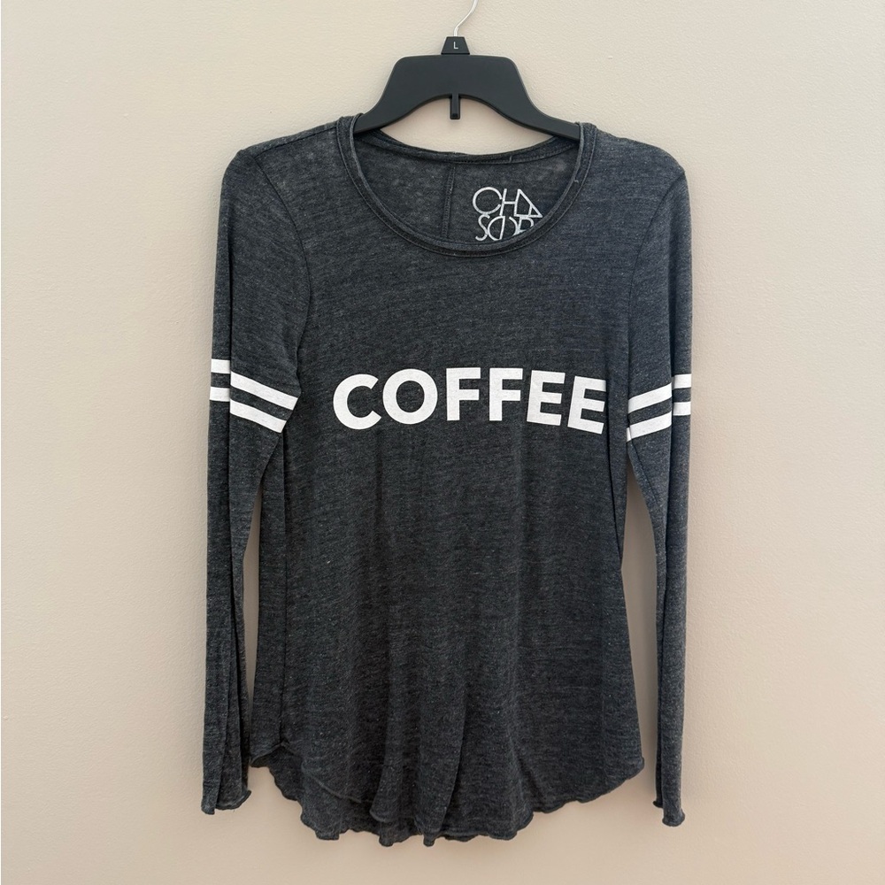 Charcoal Gray Long Sleeve Top by Chaser
